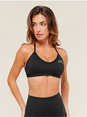 GYMSHARK | Black Graphic Sports Bra, Light Support | Women’s Size: M
